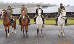 Pogranicznicy uczyli jak szkolić służbowe konie<br/>fot. BiOSG