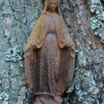 Figura Matki Boskiej z krzyża pod Choceniem. Do tej pory nie została odnaleziona.<br/>fot. Marcin Scelina
