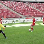 Polish Soccer Skills<br/>fot. Olga Miszczak (Sokol Kolbuszowa) vs Zofia Gietkowska (Praga Warszawa) Sparing druzyny WU17_na Stadionie Narodowym
