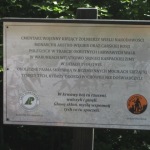 Tablica przy cmentarzu na Chryszczatej.<br/>fot. „Włóczykij” Forum Poszukiwaczy