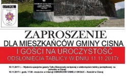 Pomnik w Cisnej w nowej odsłonie<br/>fot. organizatorzy