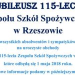 Jubileusz 115-lecia Zespołu Szkół Spożywczych w Rzeszowie<br/>fot. Organizatorzy