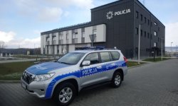 Nowy radiowóz trafił do policjantów z Baligrodu<br/>fot. KPP Lesko