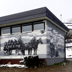 Nietypowy mural w Wojtkowej<br/>fot. Nina Smoleńska