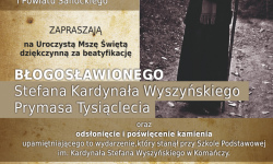 Uroczystość  upamiętnienia beatyfikacji Kardynała Wyszyńskiego w Komańczy<br/>fot. GOK Komańcza