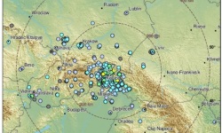 Epicentrum trzęsienia ziemi znajdowało się rejonie Koszyc <br/>fot. mapa: CSEM-EMSC