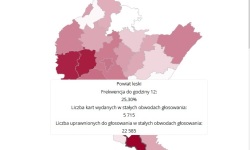 Wybory na Podkarpaciu. Najwyższa frekwencja w powiecie leskim.<br/>fot. PKW